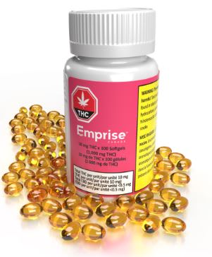 Emprise Canada | 1000 mg THC Softgels (100 x 10 mg) | 100 Caps | Sativa